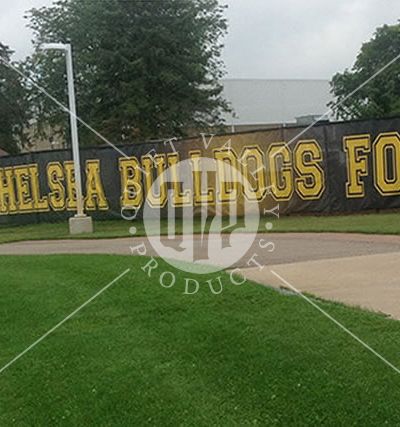 8oz. Mesh Banner for Football Fields